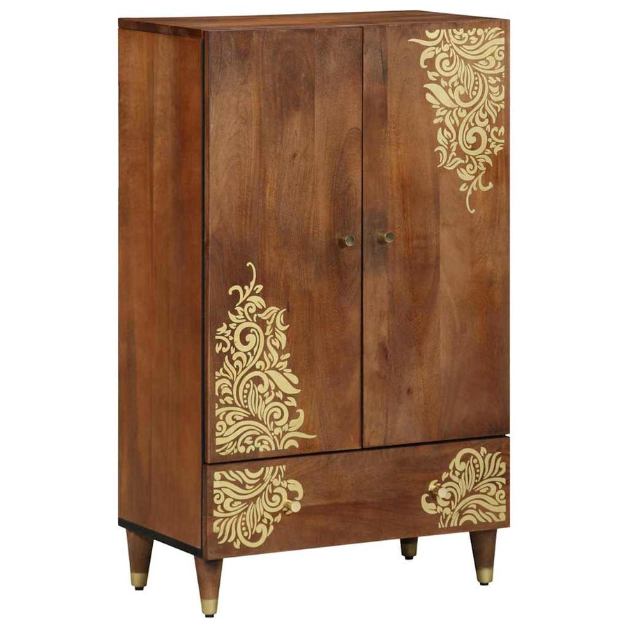 Hoge kast met lade Bruin 60 x 33 x 100 cm Massief Mango Hout