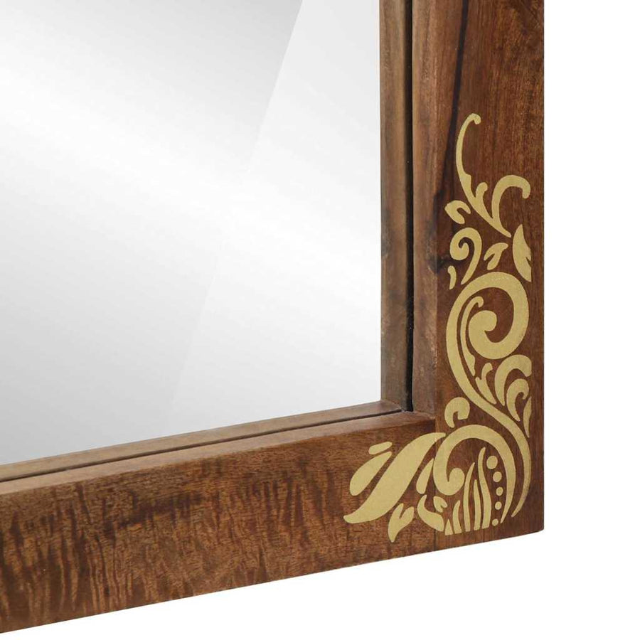 Badkamer Spiegel met spiegel Honingbruin 70 x 50 x 2,5 cm