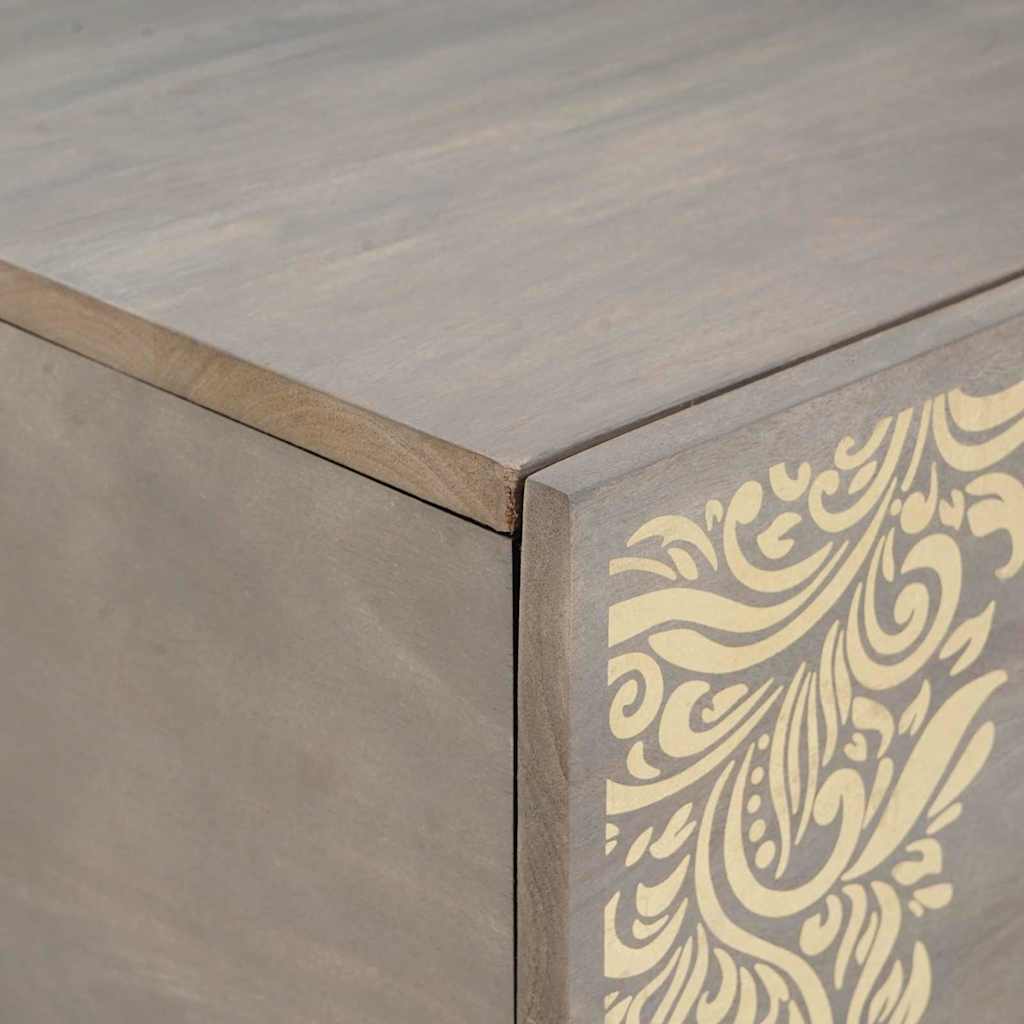 Salontafel Grijs 100 x 54 x 40 cm Massief Mango Hout