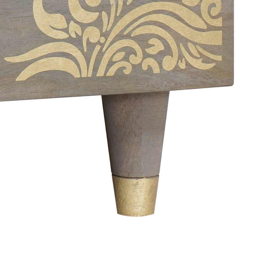 Salontafel Grijs 100 x 54 x 40 cm Massief Mango Hout