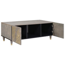 Salontafel Grijs 100 x 54 x 40 cm Massief Mango Hout