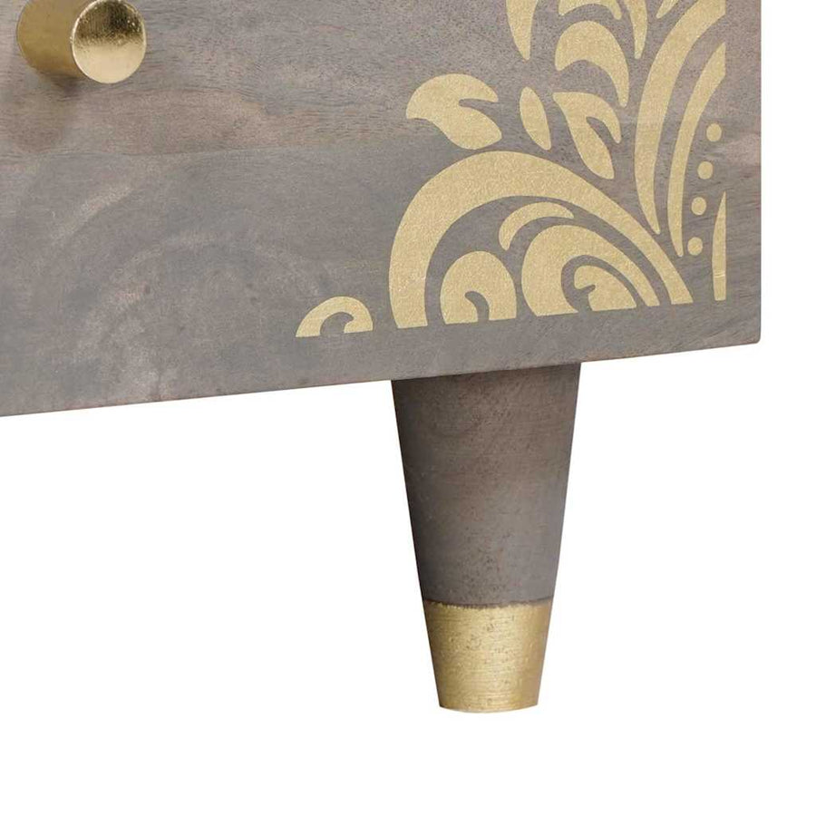Salontafel met lade Grijs 80 x 54 x 40 cm Massief Mango Hout