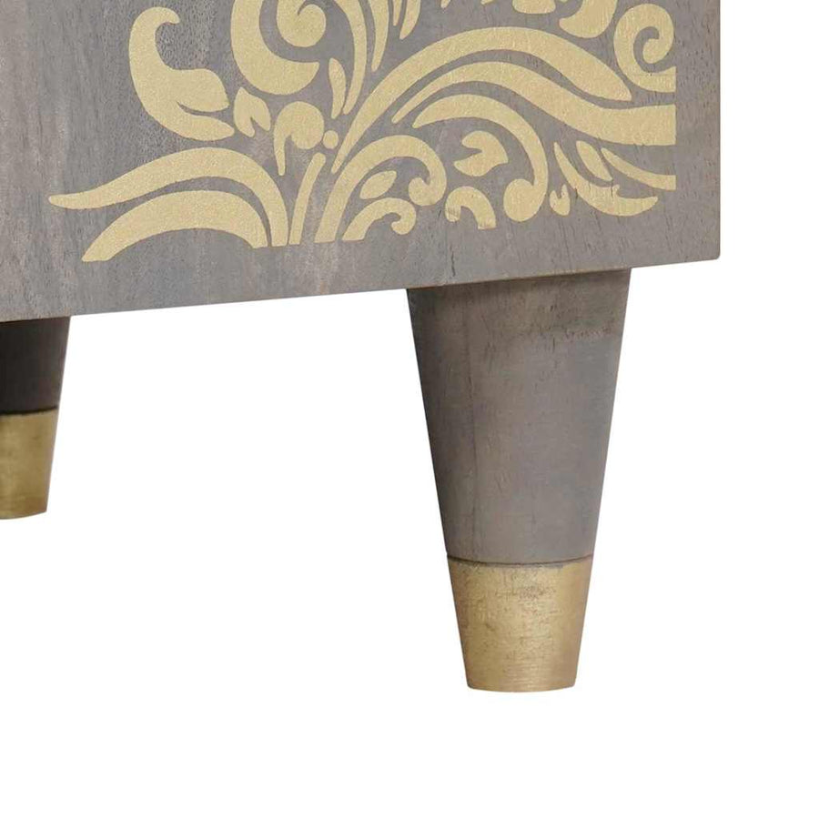 Wastafelkast Grijs 62 x 33 x 58 cm Massief Mango Hout