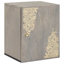 Wandkast met opslag Grijs 38 x 33 x 48 cm Massief Mango Hout