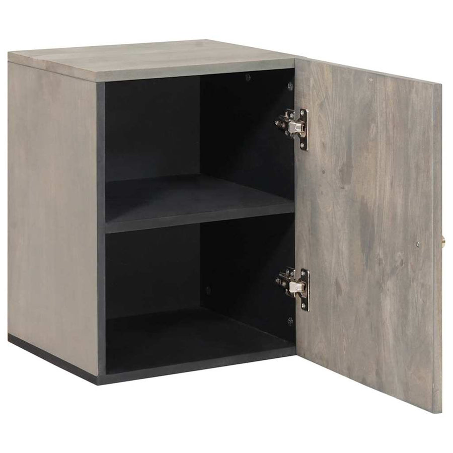 Wandkast met opslag Grijs 38 x 33 x 48 cm Massief Mango Hout