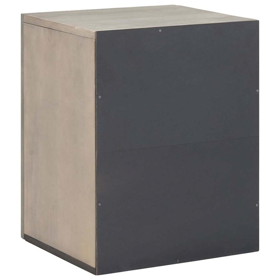 Wandkast met opslag Grijs 38 x 33 x 48 cm Massief Mango Hout