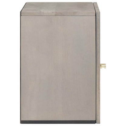 Wandkast met opslag Grijs 38 x 33 x 48 cm Massief Mango Hout