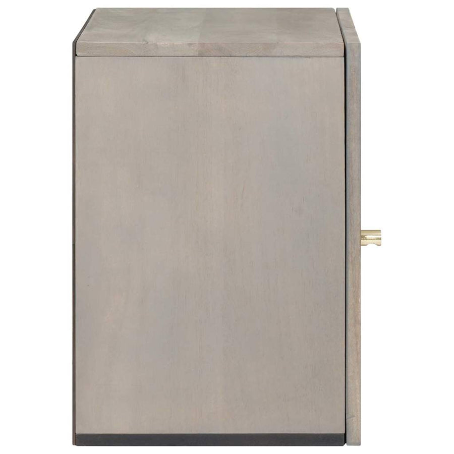 Wandkast met opslag Grijs 38 x 33 x 48 cm Massief Mango Hout