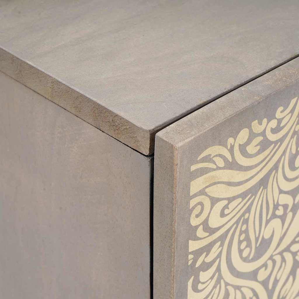 Badkamerkast Grijs 38 x 33 x 58 cm Massief Mango Hout