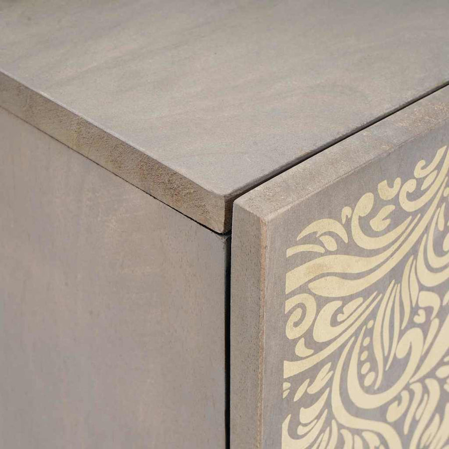 Badkamerkast Grijs 38 x 33 x 58 cm Massief Mango Hout