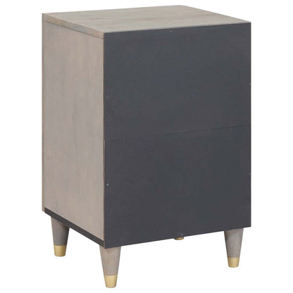 Badkamerkast Grijs 38 x 33 x 58 cm Massief Mango Hout
