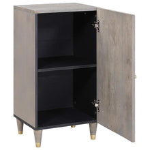 Dressoir Grijs en Goud 40 x 33 x 75 cm Massief Mango Hout