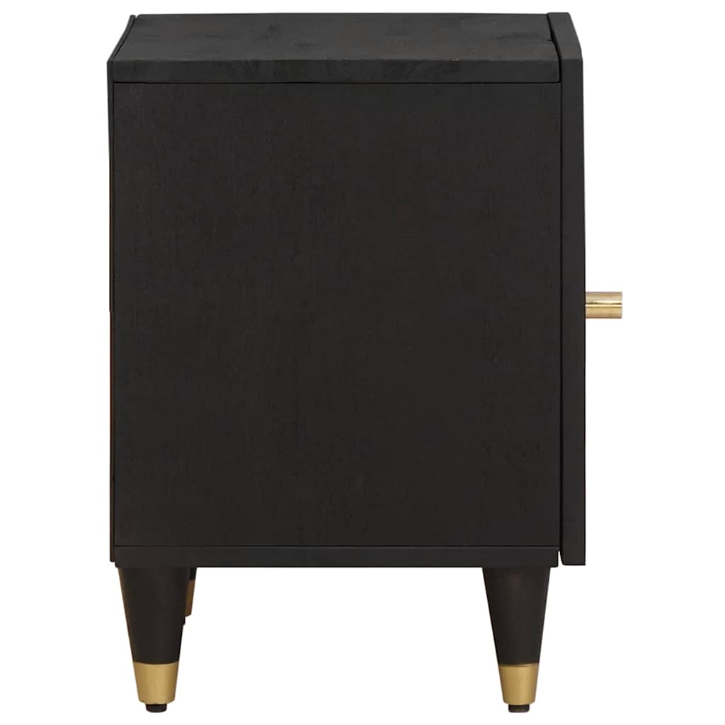 Nachtkastje met Deur 2 pcs Zwart 40 x 33 x 46 cm