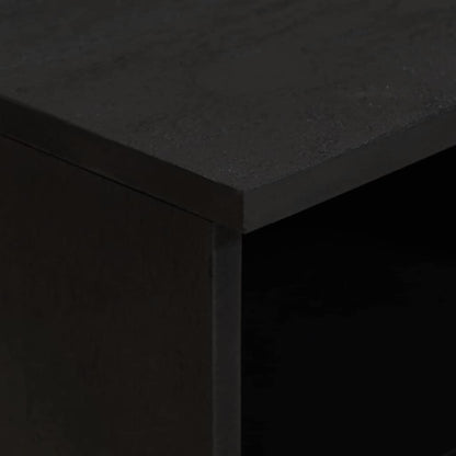 TV-kast met lade Zwart 70 x 33 x 46 cm Massief Mango Hout