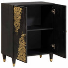 Sideboard Black 60 x 33 x 75 cm Solid Mango Wood