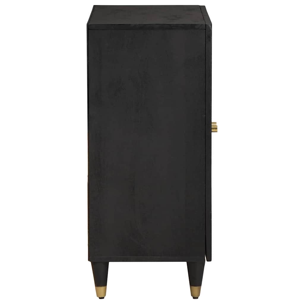 Dressoir Zwart 60 x 33 x 75 cm Massief Mango Hout