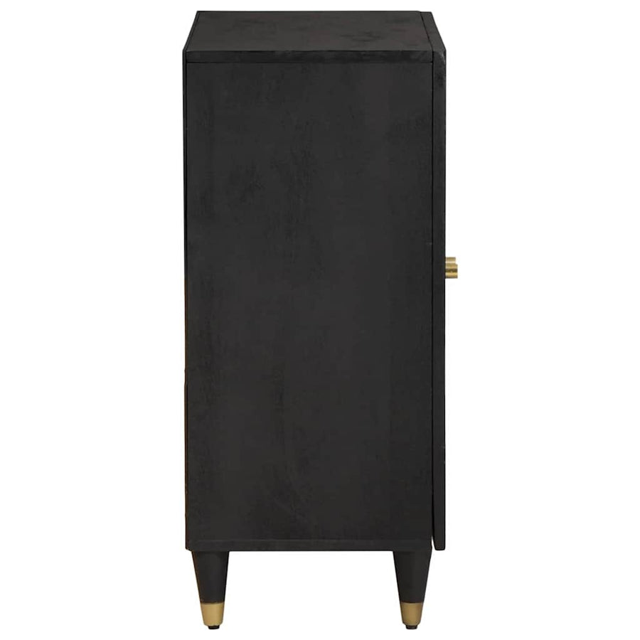 Dressoir Zwart 60 x 33 x 75 cm Massief Mango Hout