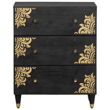 Dressoir Zwart 60 x 33 x 75 cm Massief Mango Hout