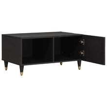 Salontafel Zwart 80 x 50 x 40 cm Massief Mango Hout