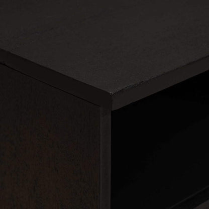 Nachtkastje 2 pcs Zwart 40 x 33 x 46 cm Massief Mango Hout