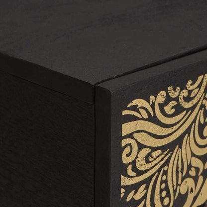 Salontafel Zwart 100 x 54 x 40 cm Massief Mango Hout