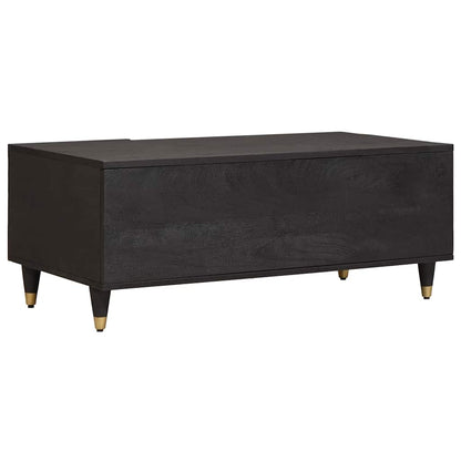 Salontafel Zwart 100 x 54 x 40 cm Massief Mango Hout