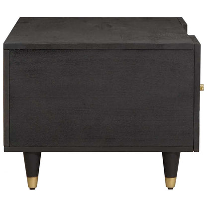 Salontafel Zwart 100 x 54 x 40 cm Massief Mango Hout