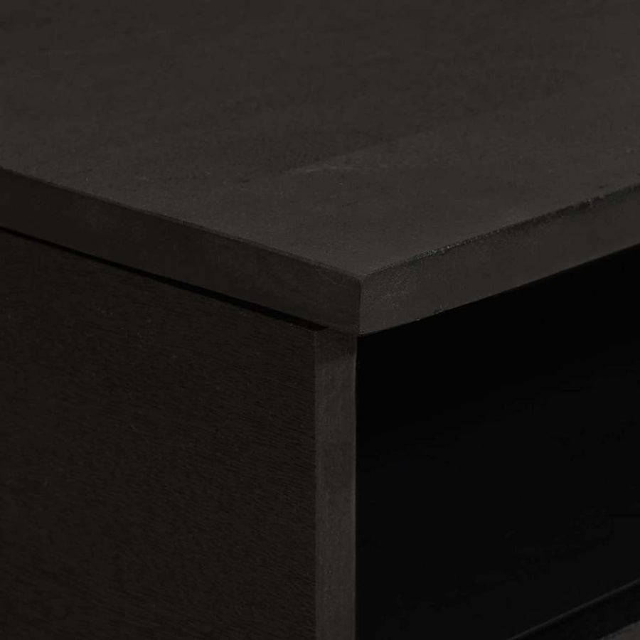 Salontafel met lade Zwart 80 x 54 x 40 cm Massief Mango Hout
