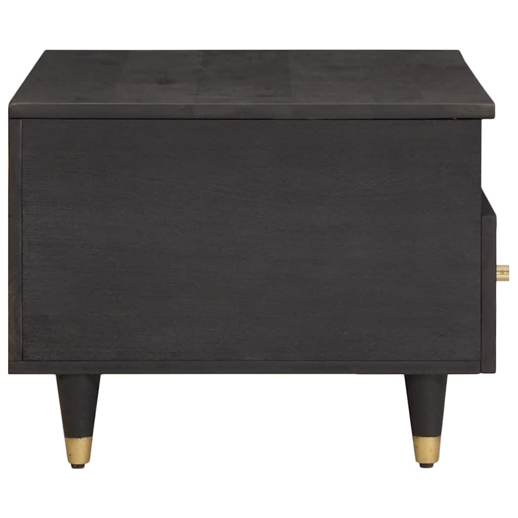 Salontafel met lade Zwart 80 x 54 x 40 cm Massief Mango Hout
