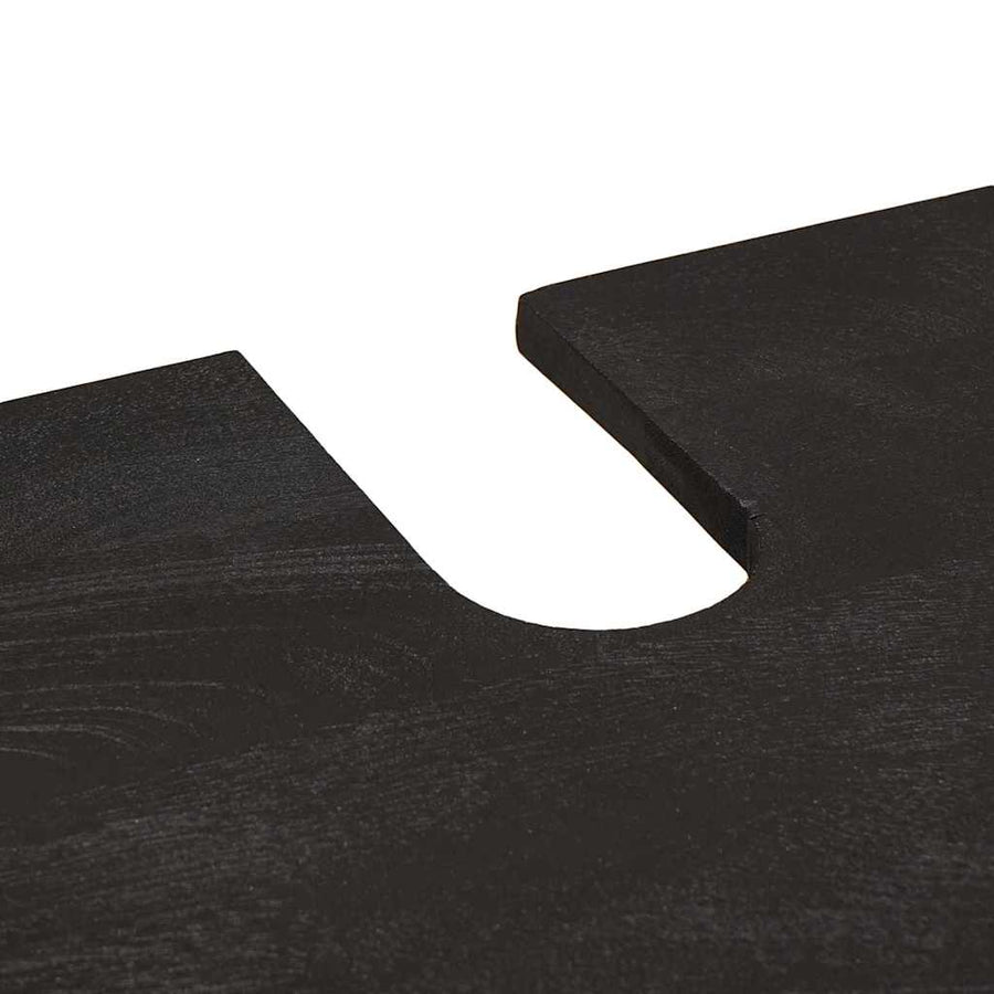 Wastafelkast Zwart 62 x 33 x 58 cm Massief Mango Hout