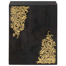 Wandkast met opslag Zwart 38 x 33 x 48 cm Massief Mango Hout