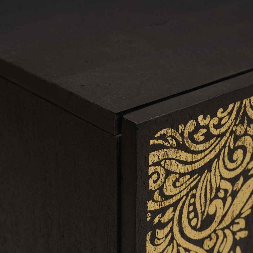 Badkamerkast Zwart 38 x 33 x 58 cm Massief Mango Hout