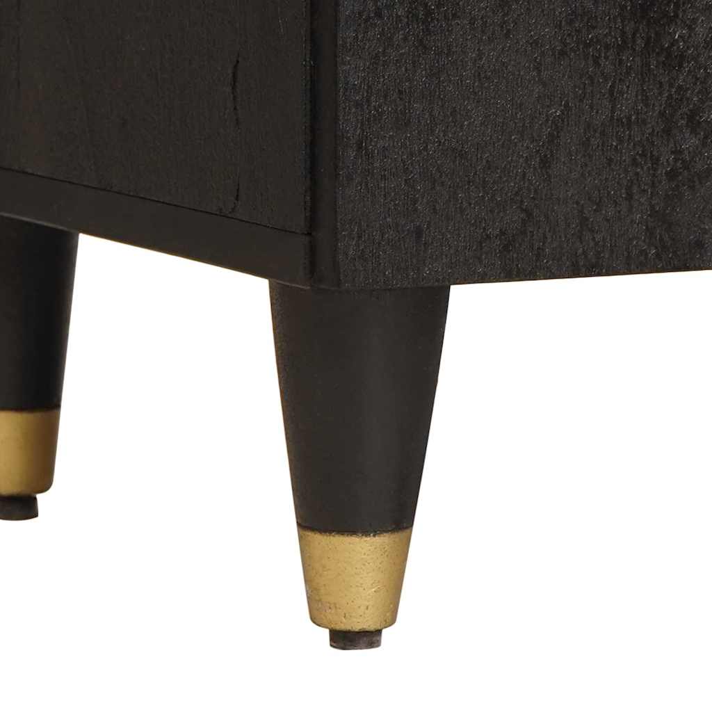 Badkamerkast Zwart 38 x 33 x 58 cm Massief Mango Hout