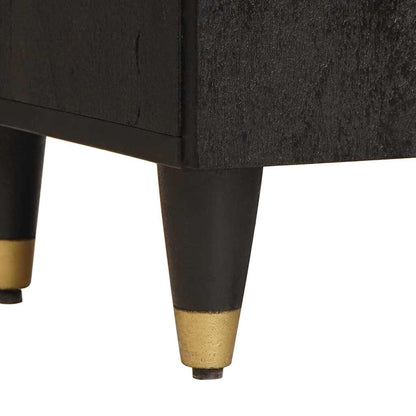 Badkamerkast Zwart 38 x 33 x 58 cm Massief Mango Hout