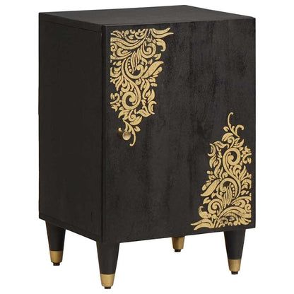 Badkamerkast Zwart 38 x 33 x 58 cm Massief Mango Hout