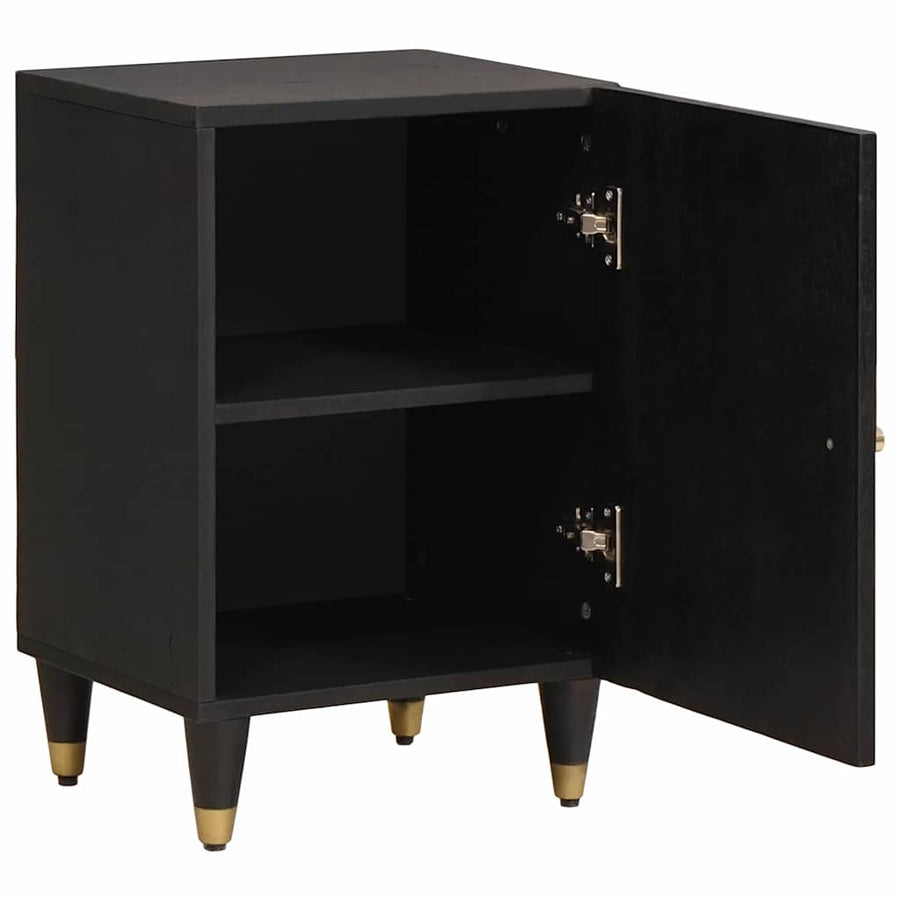 Badkamerkast Zwart 38 x 33 x 58 cm Massief Mango Hout
