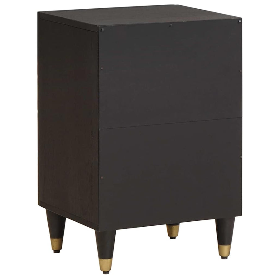 Badkamerkast Zwart 38 x 33 x 58 cm Massief Mango Hout