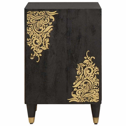 Badkamerkast Zwart 38 x 33 x 58 cm Massief Mango Hout