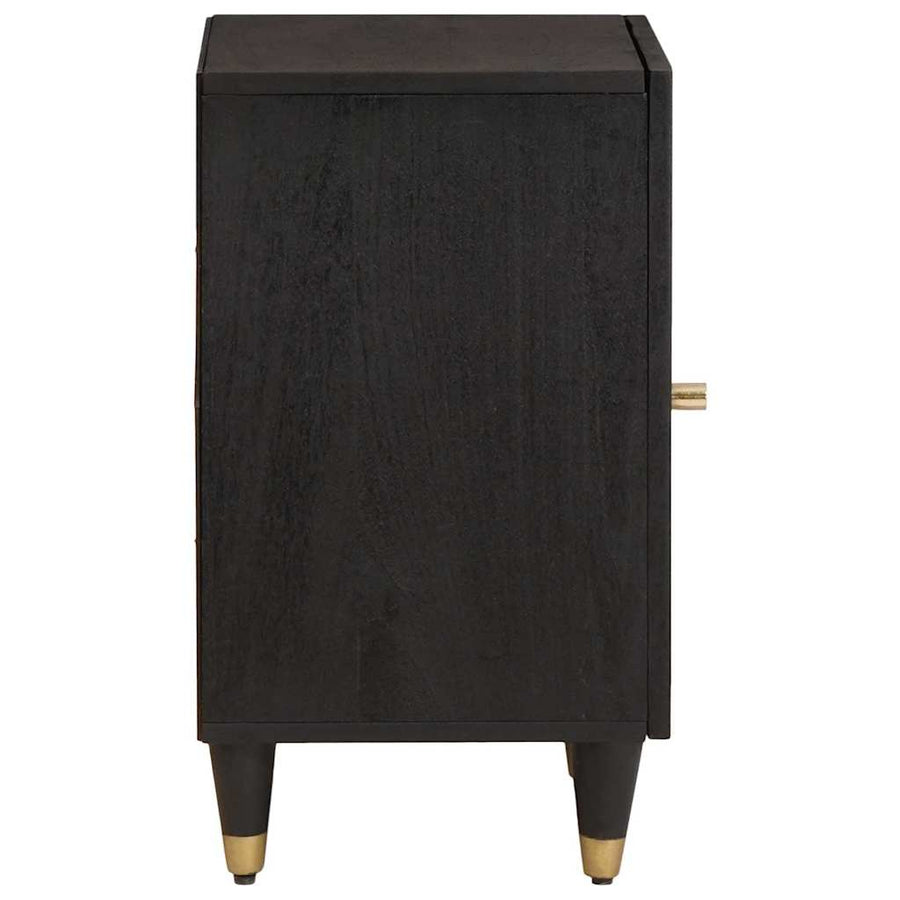 Badkamerkast Zwart 38 x 33 x 58 cm Massief Mango Hout