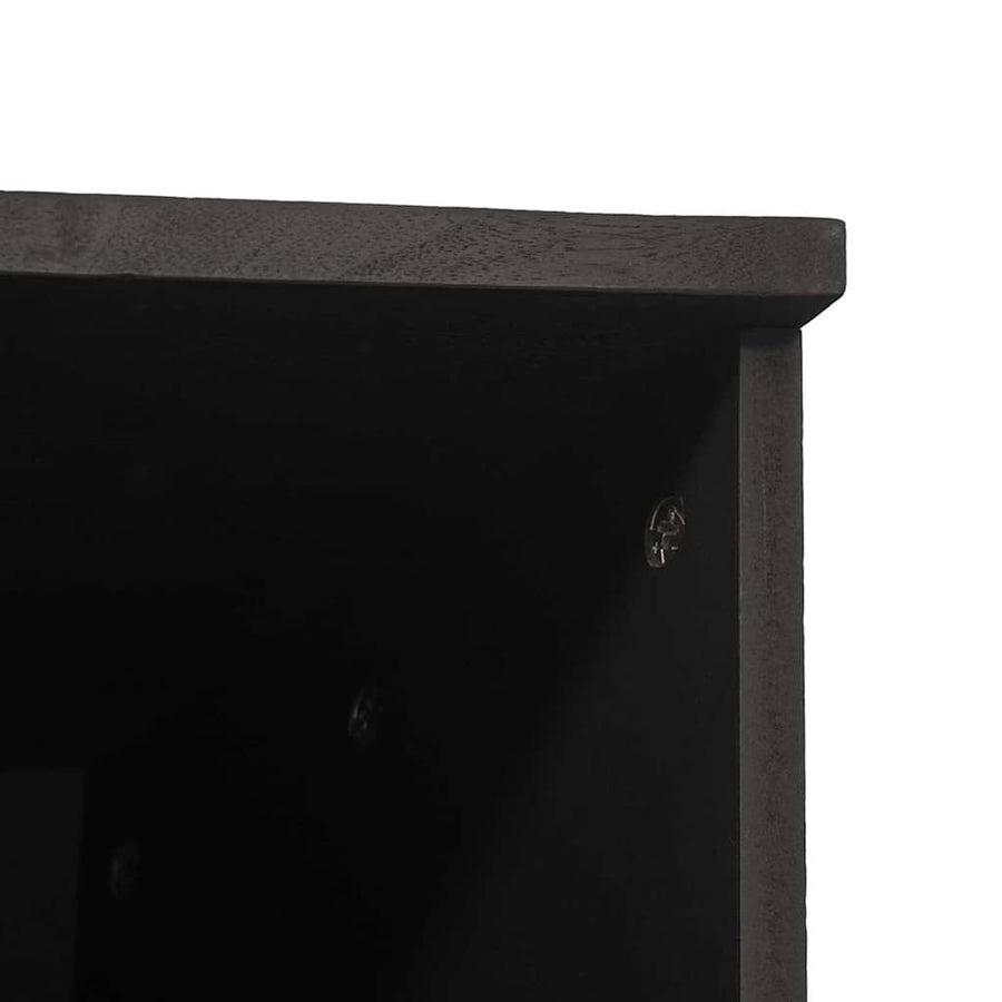Dressoir met lade Zwart 38 x 33 x 160 cm Massief Mango Hout