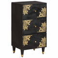 Dressoir met lade Zwart 40 x 33 x 75 cm Massief Mango Hout