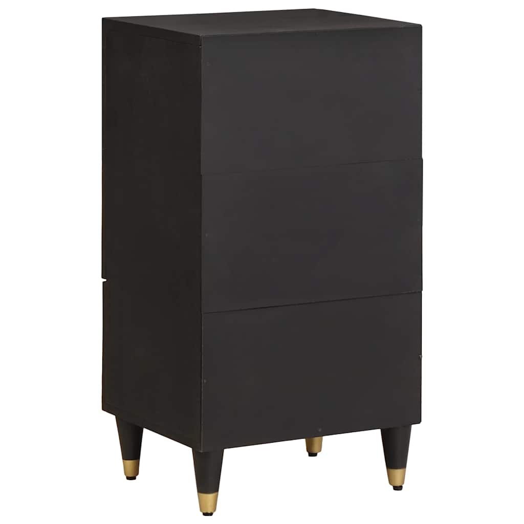 Dressoir met lade Zwart 40 x 33 x 75 cm Massief Mango Hout