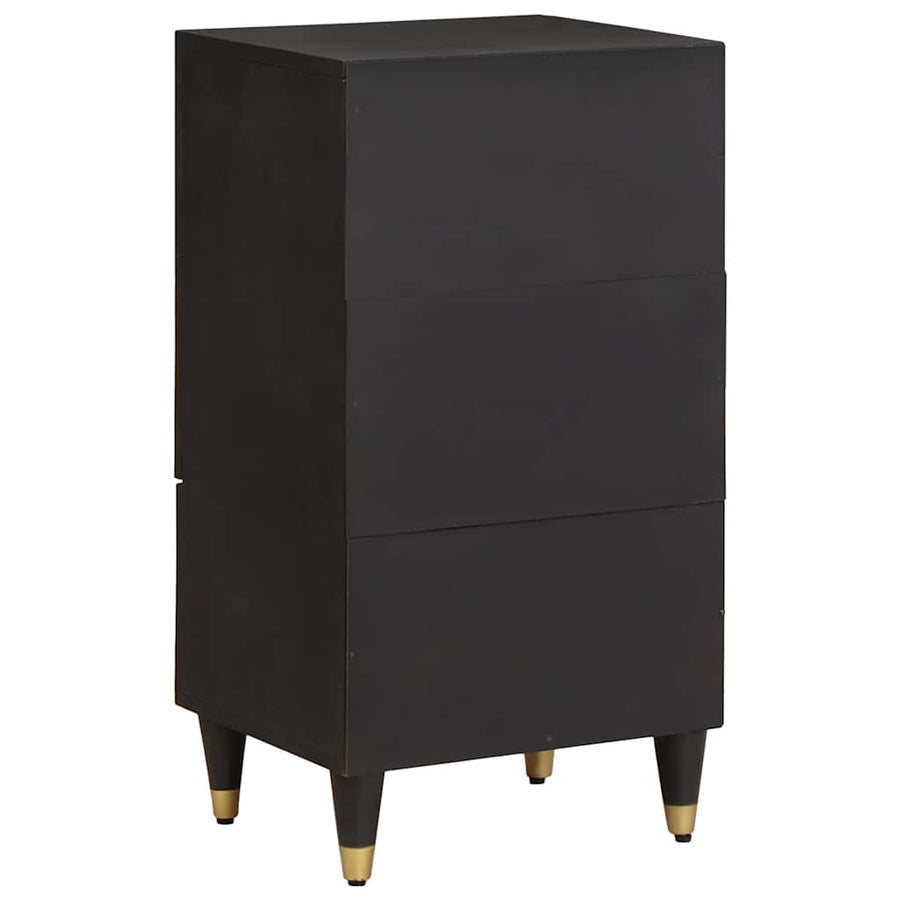 Dressoir met lade Zwart 40 x 33 x 75 cm Massief Mango Hout