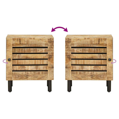 Nachtkastje Naturel 40 x 33 x 46 cm Massief Mango Hout