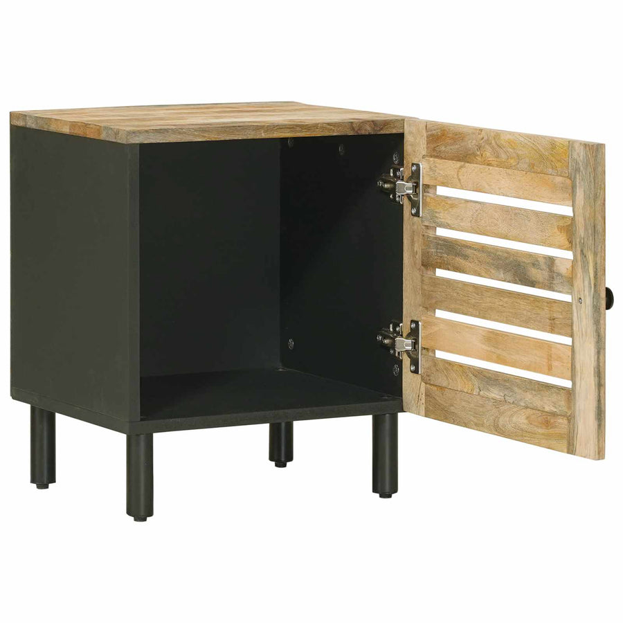 Nachtkastje 2 st Naturel 40 x 33 x 46 cm Massief Mango Hout