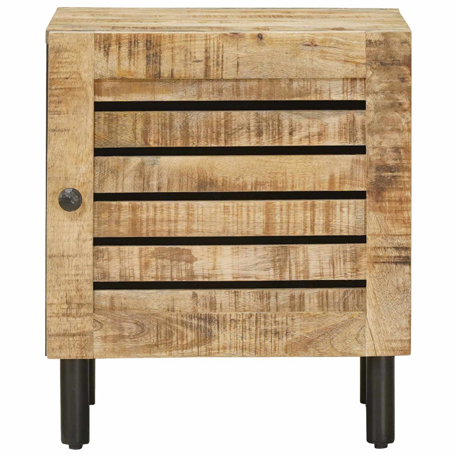 Nachtkastje 2 st Naturel 40 x 33 x 46 cm Massief Mango Hout