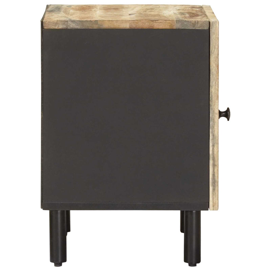 Nachtkastje 2 st Naturel 40 x 33 x 46 cm Massief Mango Hout