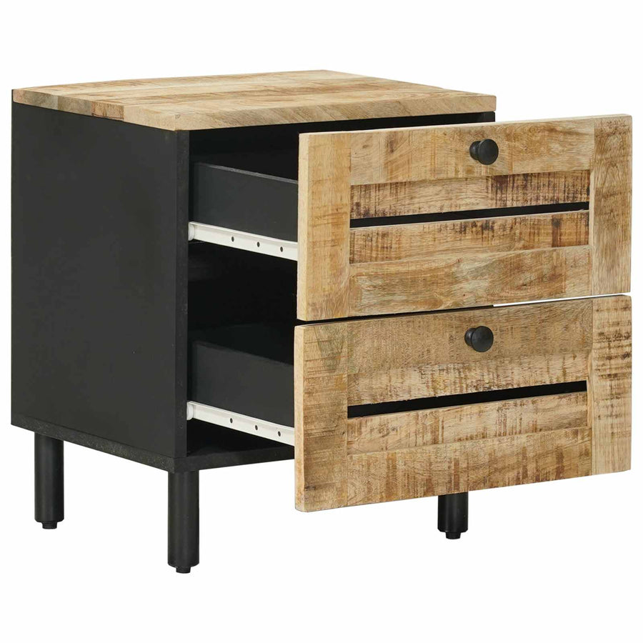 Nachtkastje Naturel 40 x 33 x 46 cm Massief Mango Hout