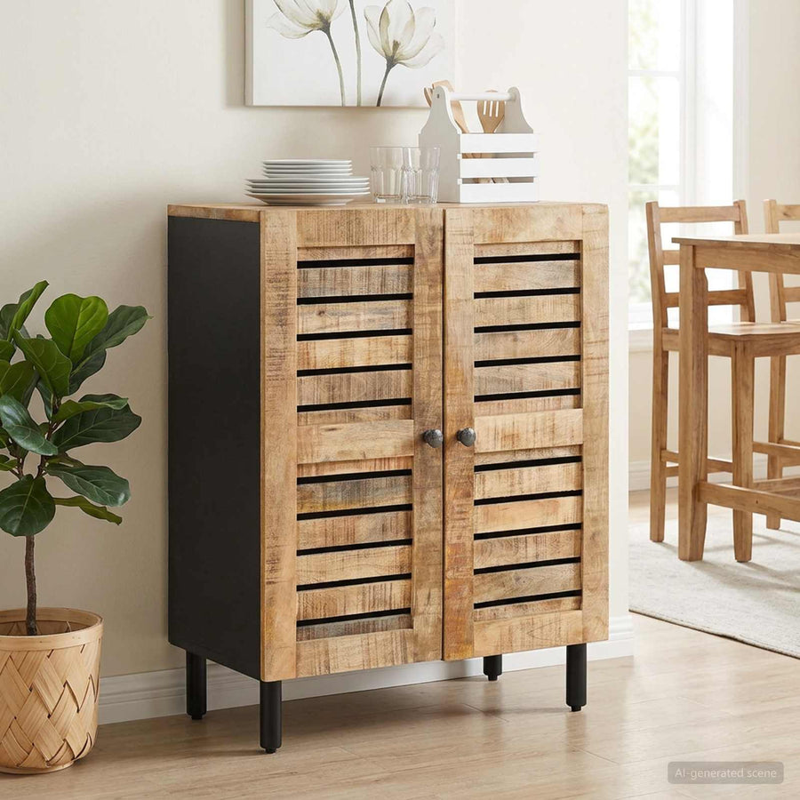 Opslagkasten 60 x 33 x 75 cm Massief Mango Hout Naturel