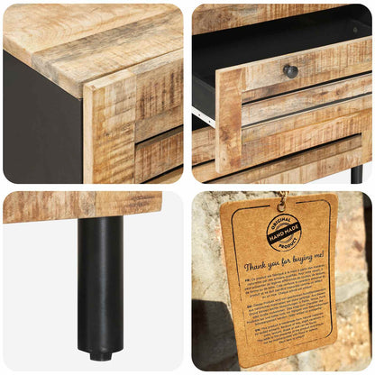 Opslagkasten 60 x 33 x 75 cm Massief Mango Hout Naturel